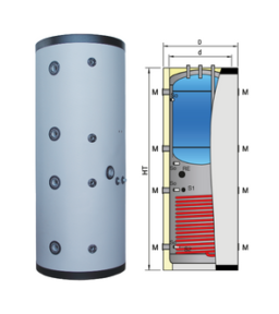 ACCUMULO ACQUA TERMICA - PUFFER COMBI 2 SERPENTINO
